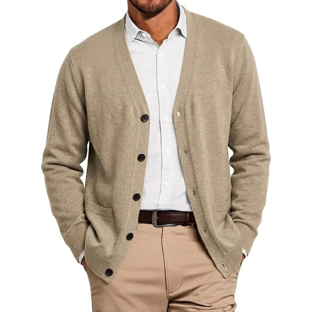 KNIT STAND COLLAR BLAZER FOR MEN