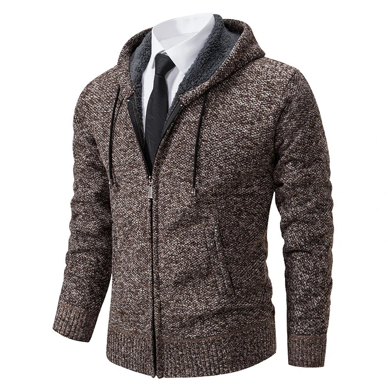 HARRISON OF CALIFORNIA | FLEECE ZIP CARDIGAN