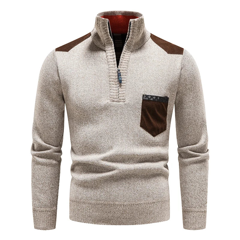 HARRISON OF CALIFORNIA | MEN'S FLEECE SWEATER WITH ZIP