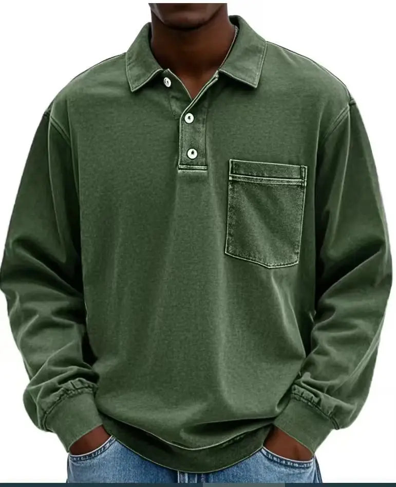 LONG SLEEVE POLO SHIRT FOR MEN (VIP)