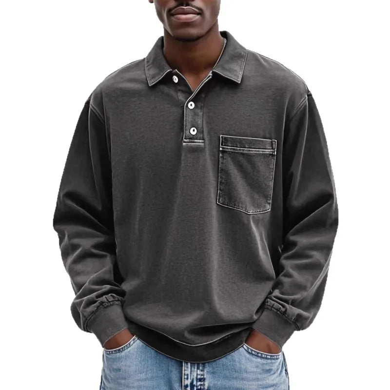 LONG SLEEVE POLO SHIRT FOR MEN (VIP)