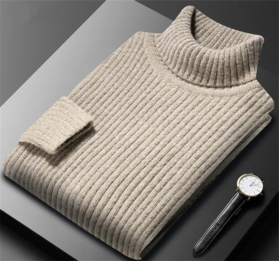 ROLLED COLLAR SWEATER FOR MEN