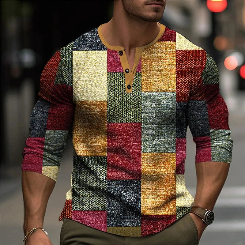 3D PRINTED LONG SLEEVE SHIRT FOR MEN (VIP)