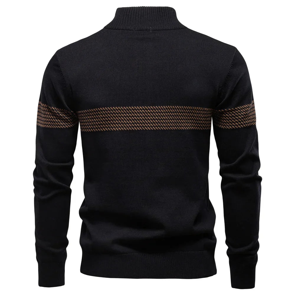 CLASSIC HALF-ZIP KNIT SWEATER FOR MEN