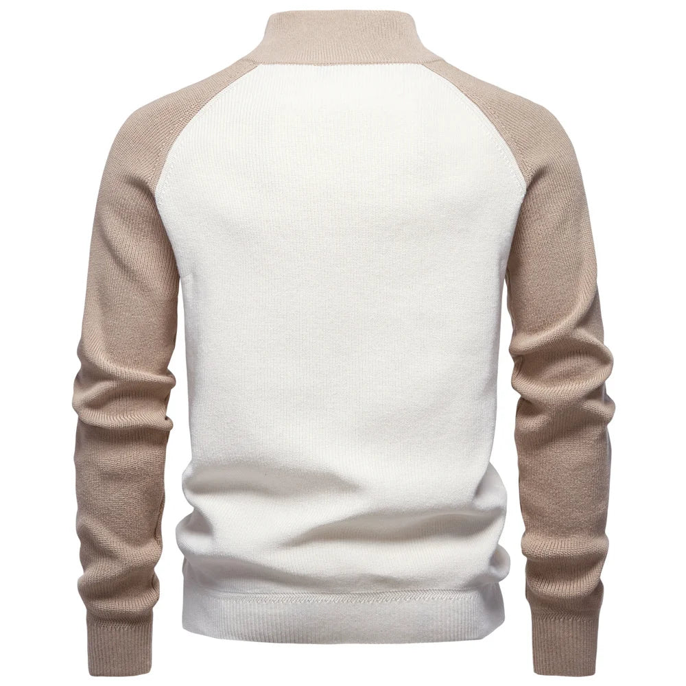 QUARTER ZIP SWEATER FOR MEN