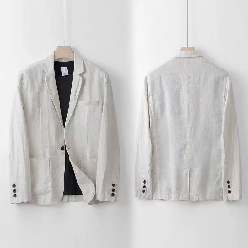 LINEN BLEND SUIT FOR MEN