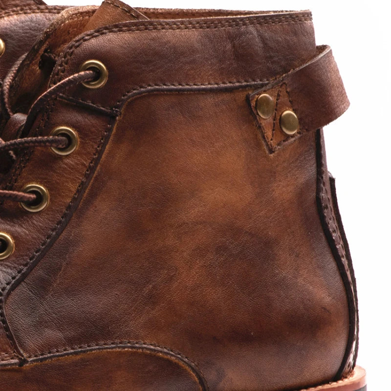 HARRISON OF CALIFORNIA | MEN'S RETRO ROUND TOE BOOTS