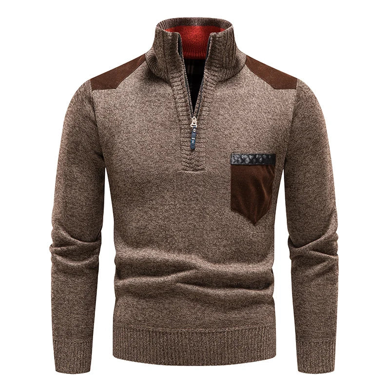 HARRISON OF CALIFORNIA | MEN'S FLEECE SWEATER WITH ZIP