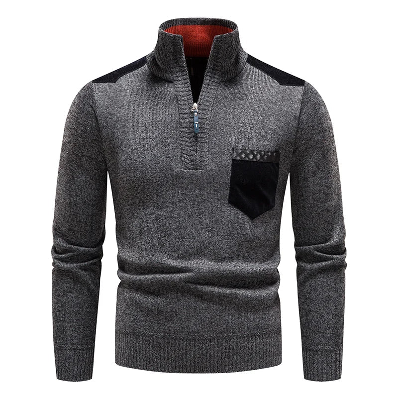 HARRISON OF CALIFORNIA | MEN'S FLEECE SWEATER WITH ZIP