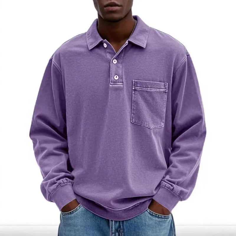 LONG SLEEVE POLO SHIRT FOR MEN (VIP)