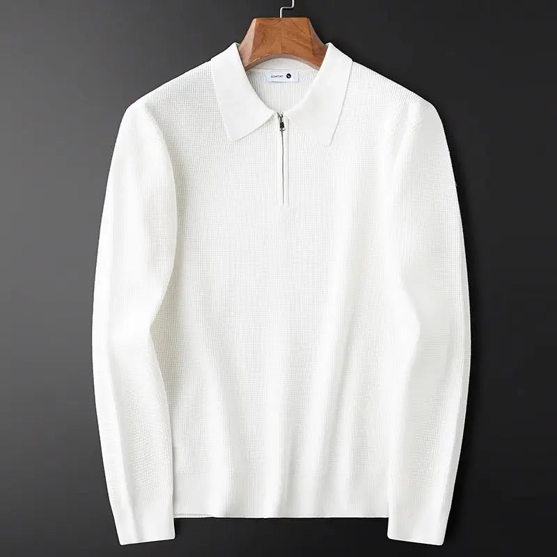 HARRISON OF CALIFORNIA | CLASSIC WAFFLE KNIT SWEATSHIRT FOR MEN