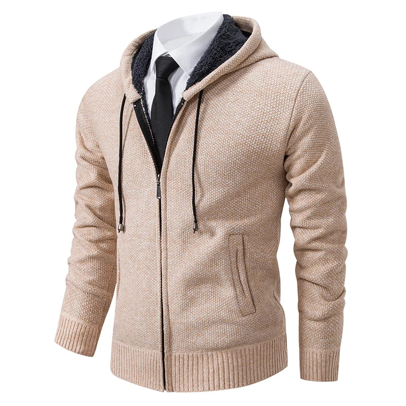 HARRISON OF CALIFORNIA | FLEECE ZIP CARDIGAN