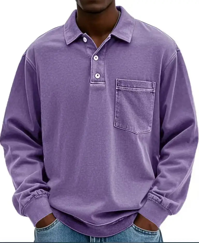 LONG SLEEVE POLO SHIRT FOR MEN (VIP)