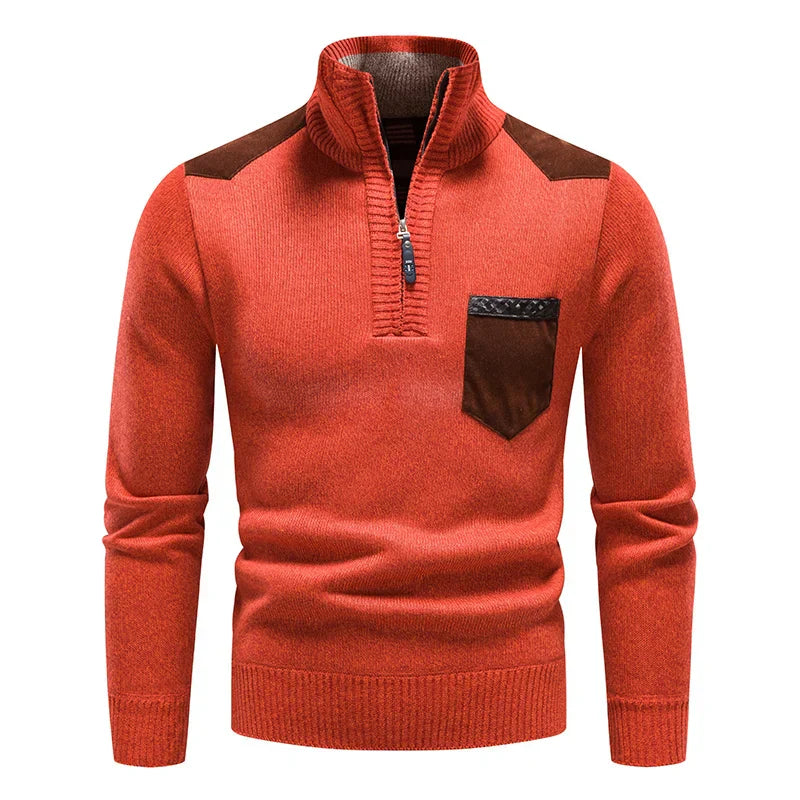HARRISON OF CALIFORNIA | MEN'S FLEECE SWEATER WITH ZIP