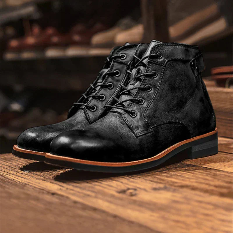 HARRISON OF CALIFORNIA | MEN'S RETRO ROUND TOE BOOTS