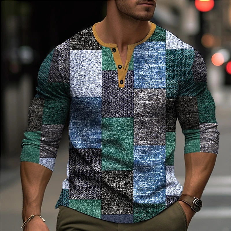 3D PRINTED LONG SLEEVE SHIRT FOR MEN (VIP)