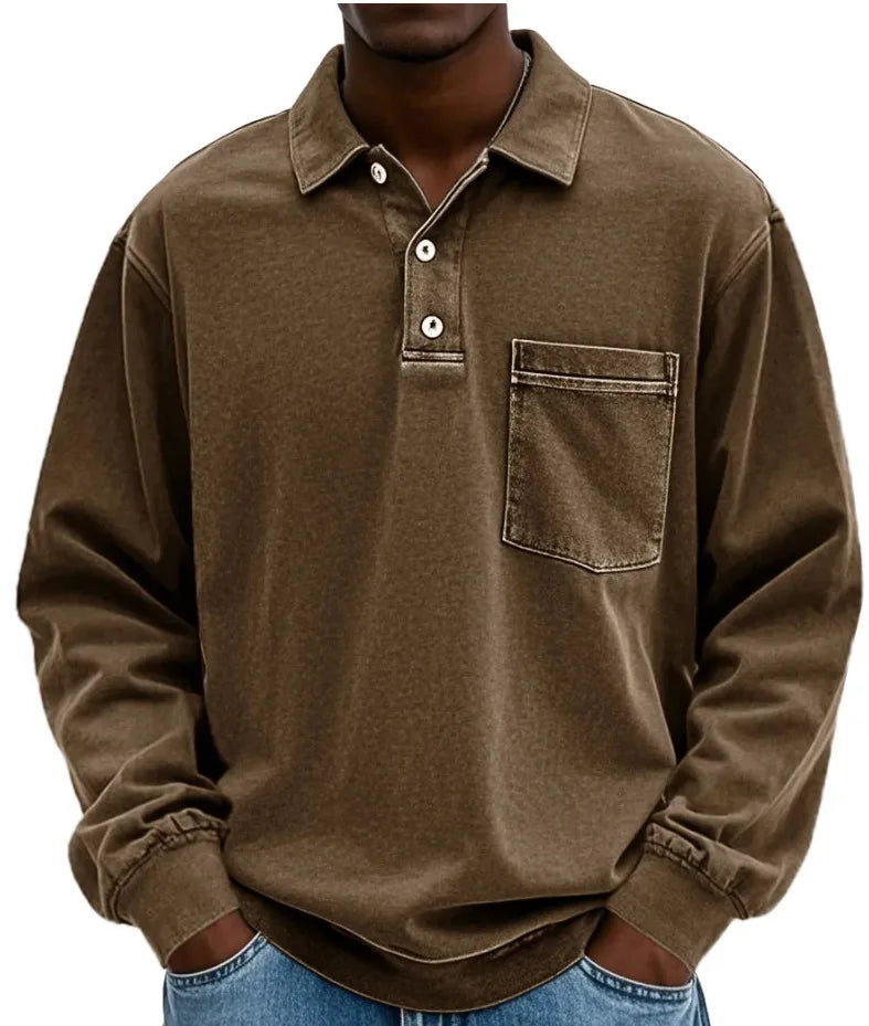 LONG SLEEVE POLO SHIRT FOR MEN (VIP)