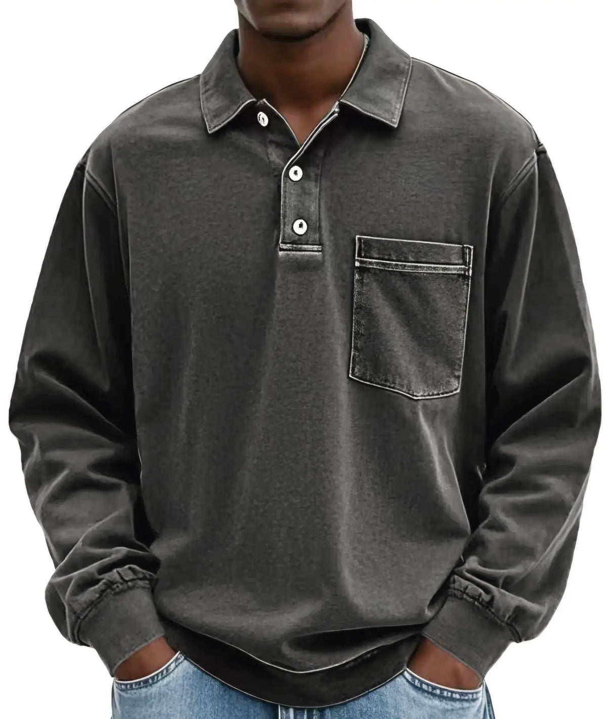 LONG SLEEVE POLO SHIRT FOR MEN (VIP)