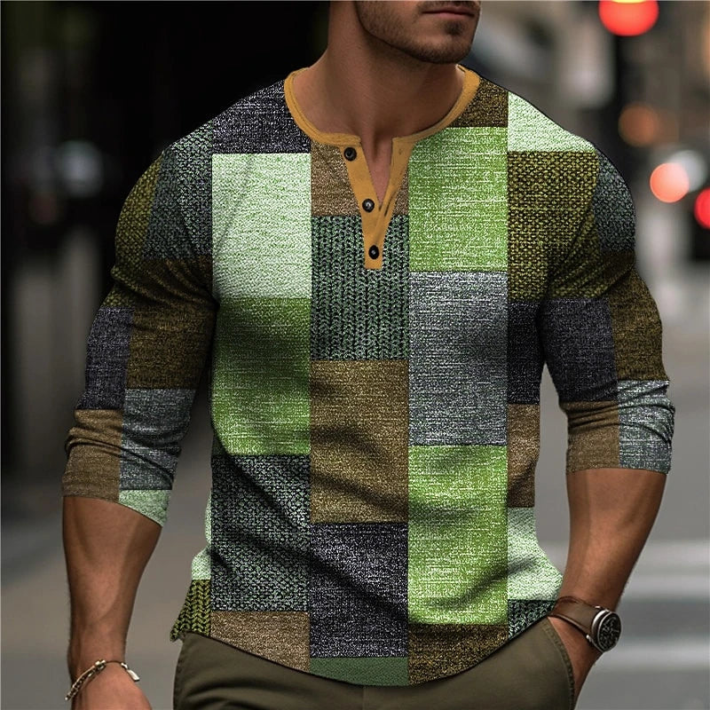 3D PRINTED LONG SLEEVE SHIRT FOR MEN (VIP)