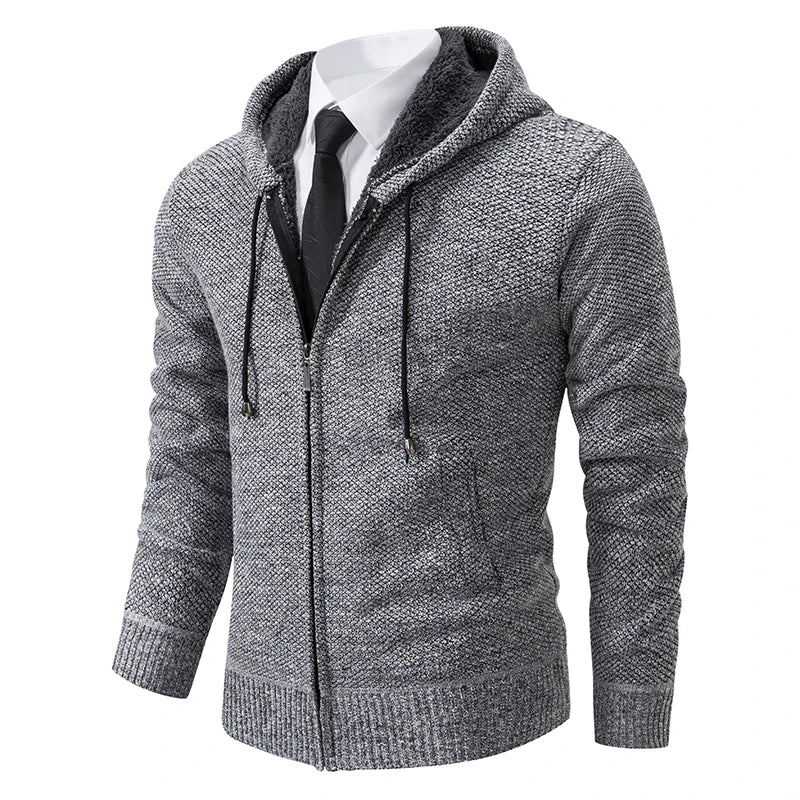 HARRISON OF CALIFORNIA | FLEECE ZIP CARDIGAN