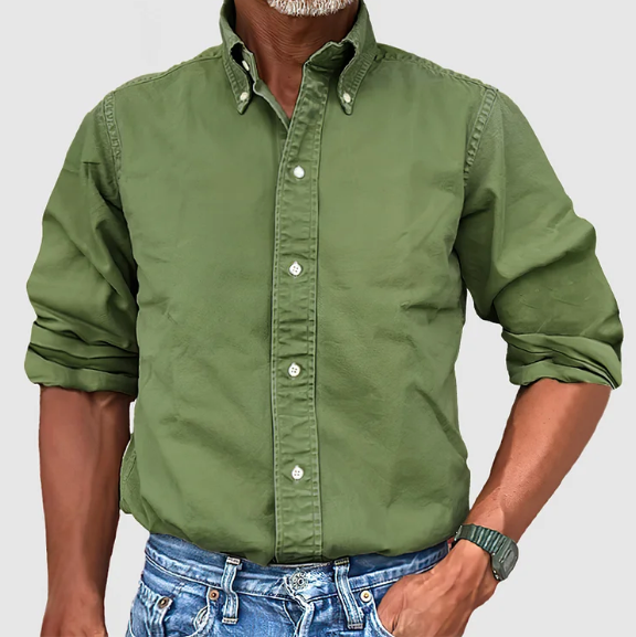 HARRISON OF CALIFORNIA | MEN'S WRINKLE-RESISTANT LONG SLEEVE SHIRT