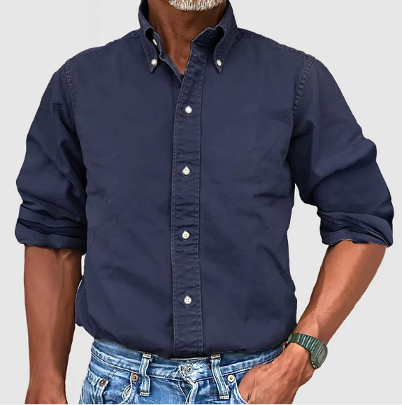 HARRISON OF CALIFORNIA | MEN'S WRINKLE-RESISTANT LONG SLEEVE SHIRT