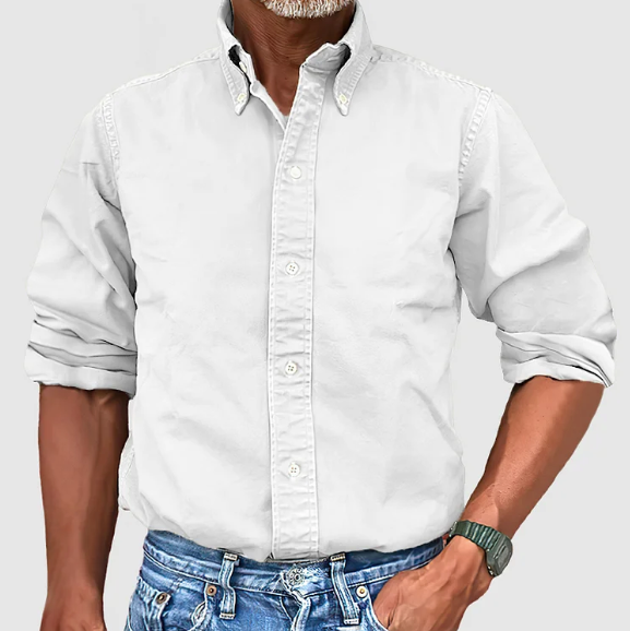 HARRISON OF CALIFORNIA | MEN'S WRINKLE-RESISTANT LONG SLEEVE SHIRT