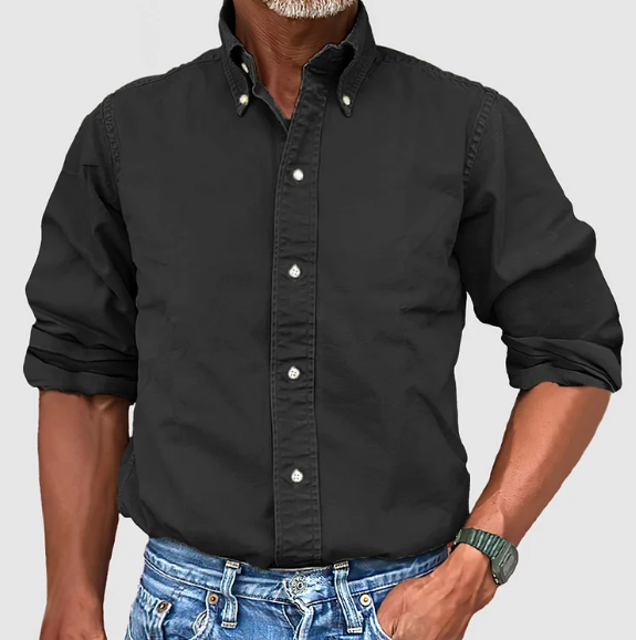 HARRISON OF CALIFORNIA | MEN'S WRINKLE-RESISTANT LONG SLEEVE SHIRT