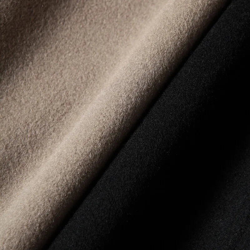 WOOL HOODED COAT FOR MEN