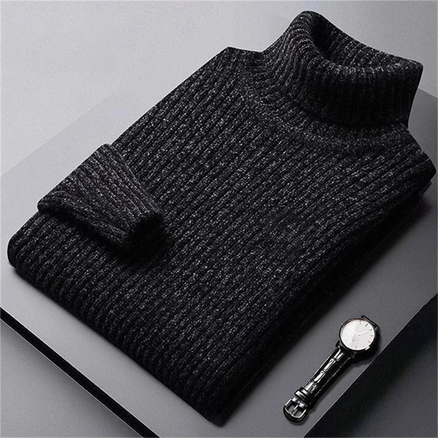 ROLLED COLLAR SWEATER FOR MEN