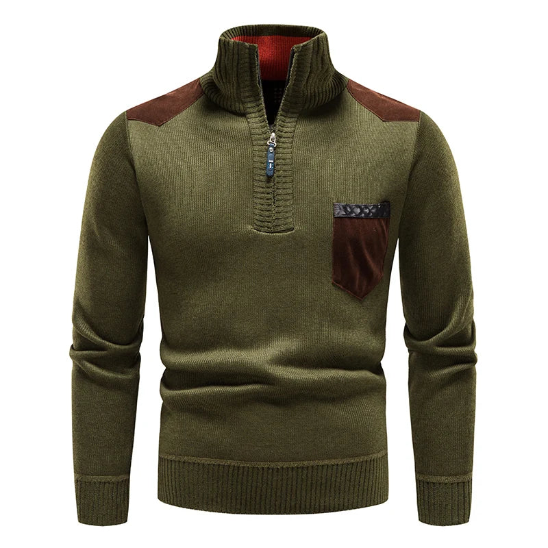 HARRISON OF CALIFORNIA | MEN'S FLEECE SWEATER WITH ZIP