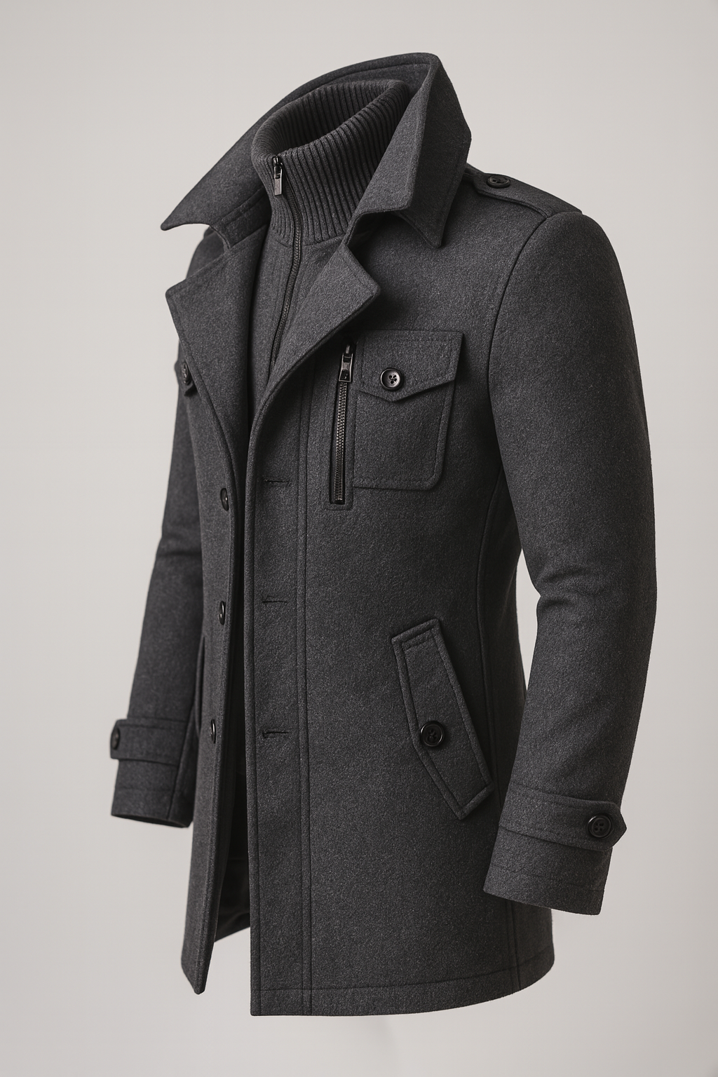 LONG WINTER COAT FOR MEN