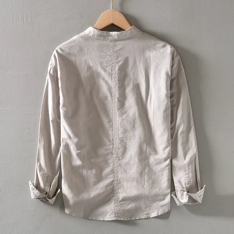MINIMALIST LINEN SHIRT FOR MEN