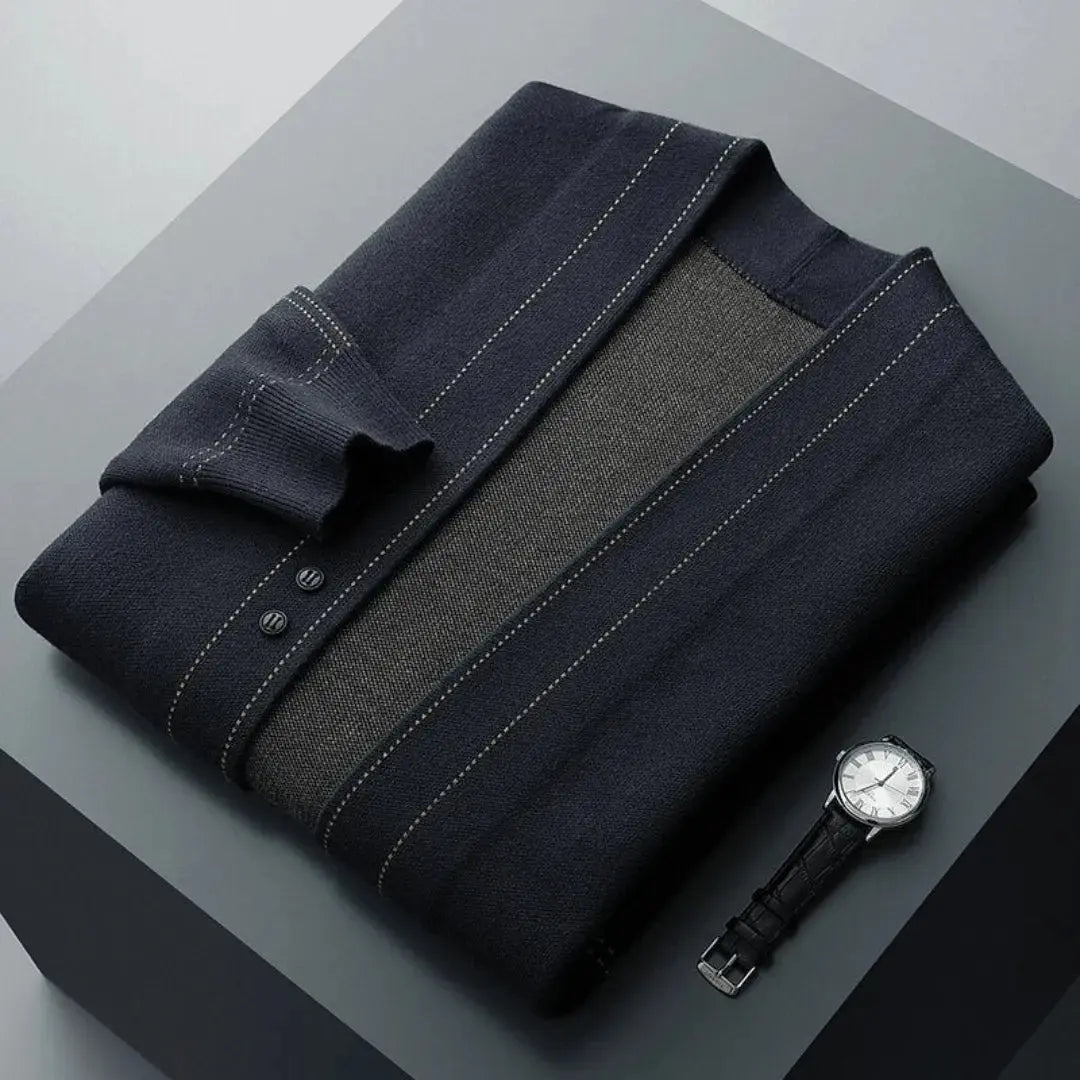 KNIT WOOL CARDIGAN FOR MEN