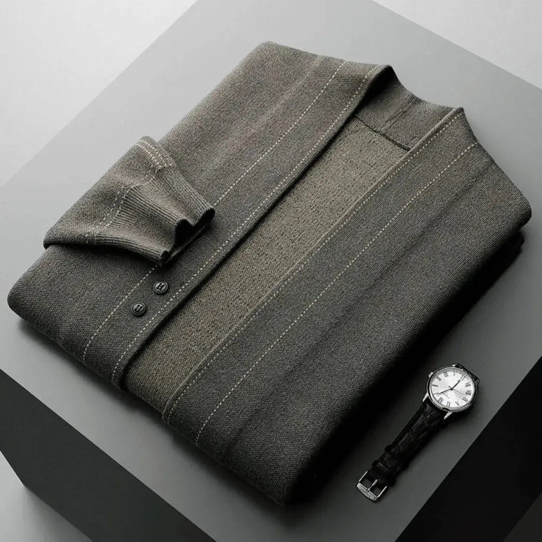 KNIT WOOL CARDIGAN FOR MEN