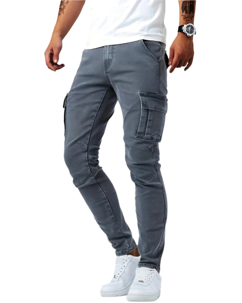 STRETCH CARGO PANTS FOR MEN