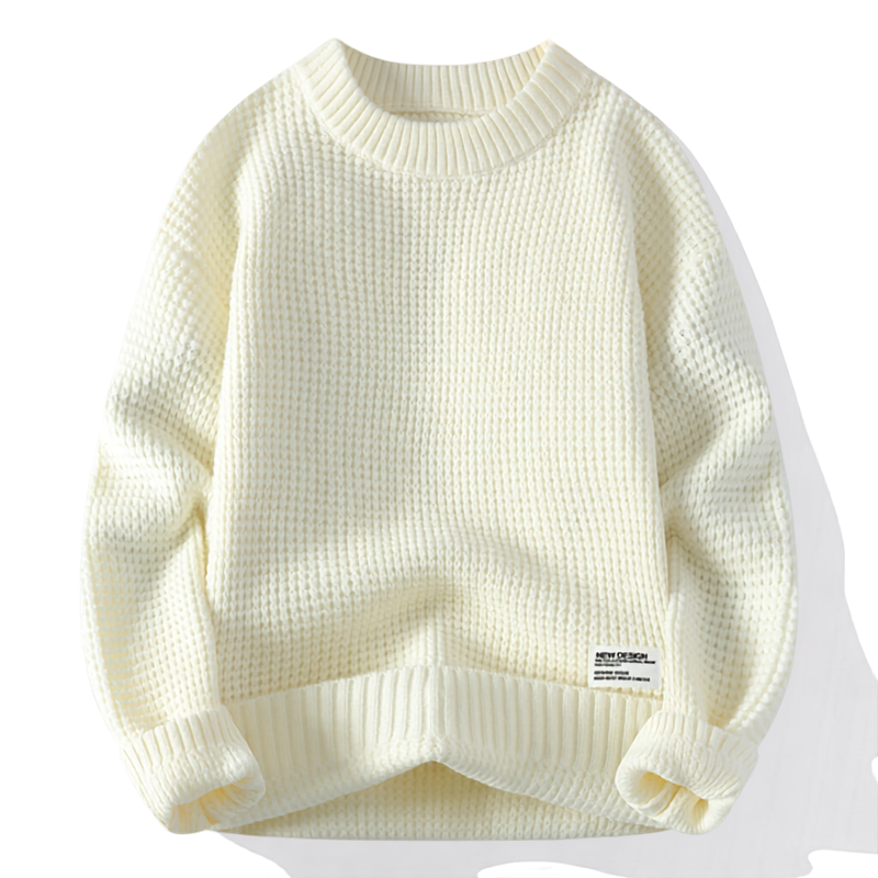 HONEYCOMB KNIT CREW NECK SWEATER FOR MEN (VIP)