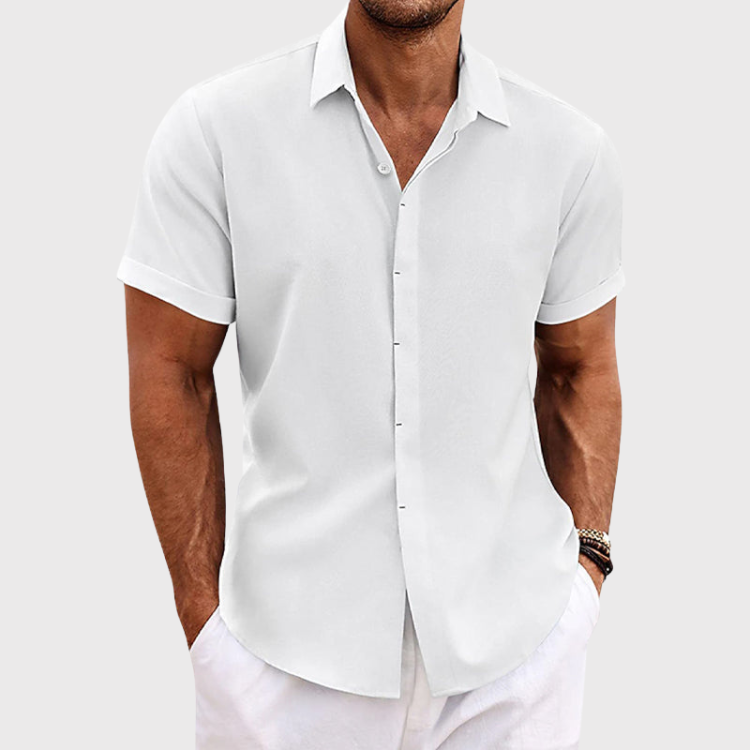 STRUCTURED SHORT SLEEVE SHIRT FOR MEN