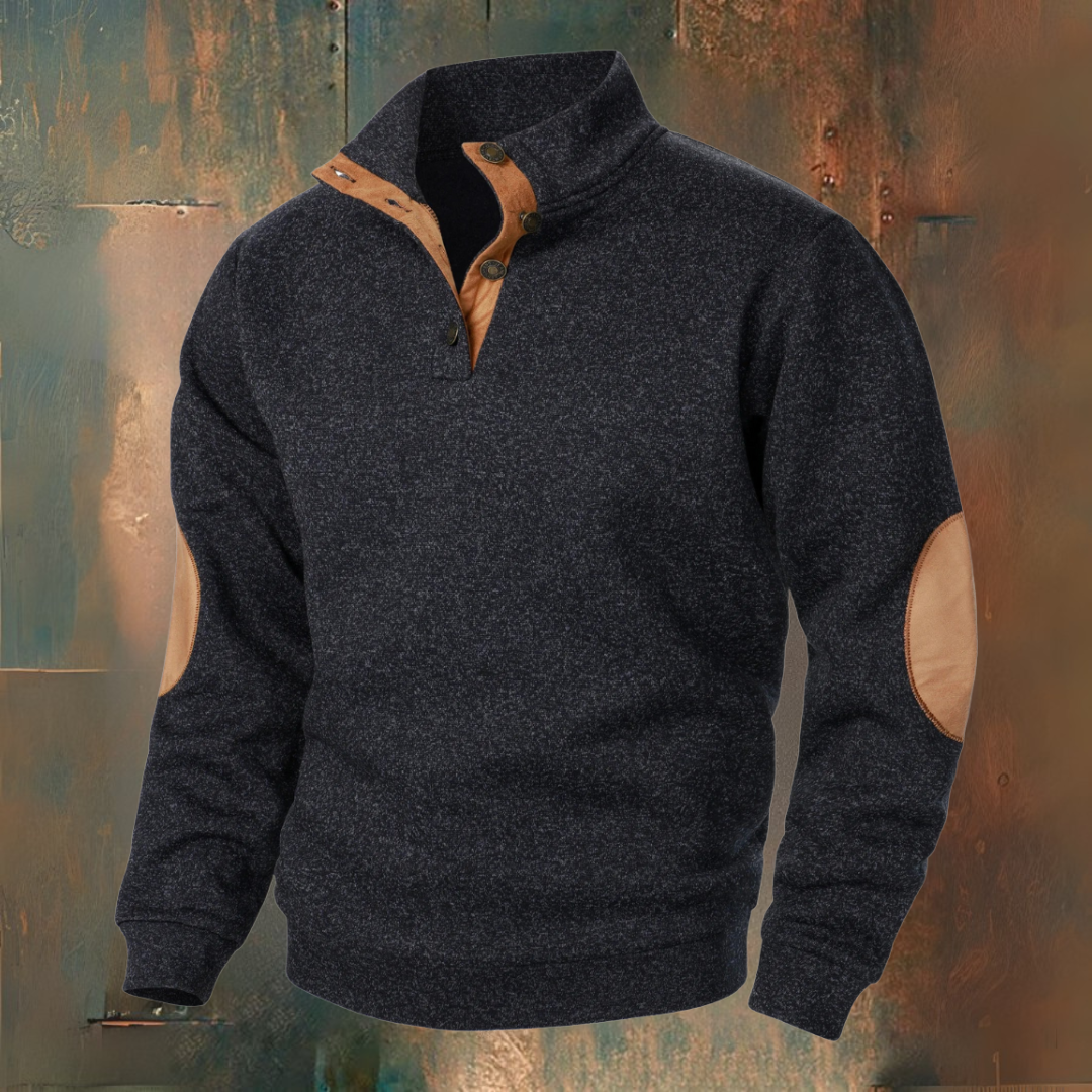 BUTTON-IN KNIT SWEATER FOR MEN
