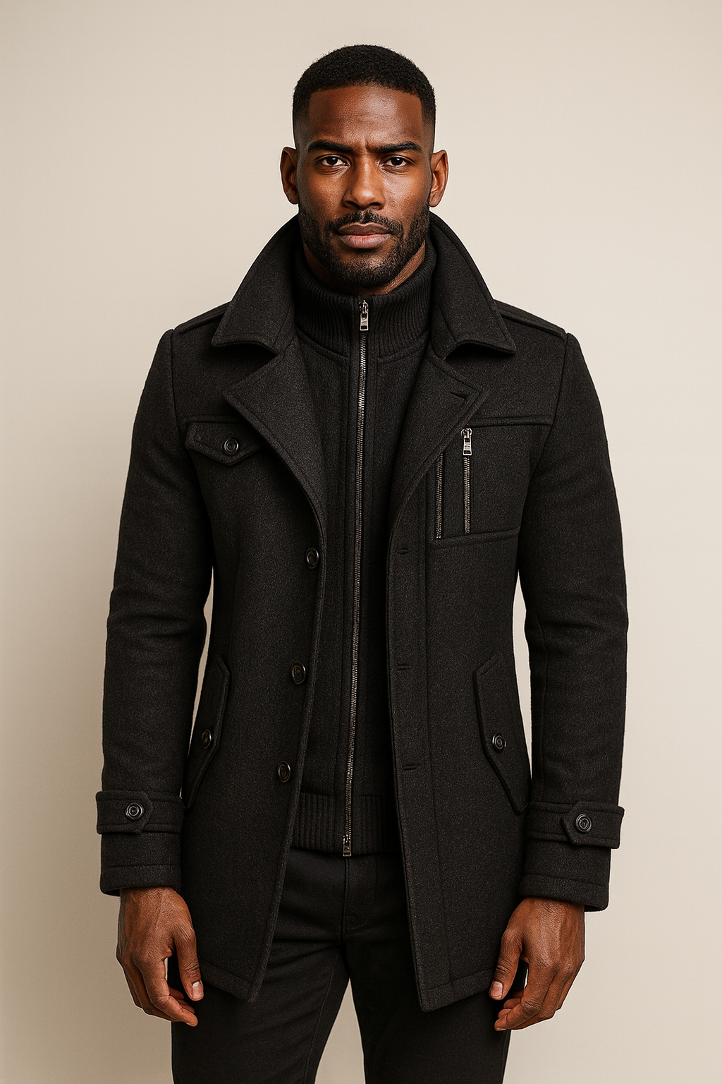 LONG WINTER COAT FOR MEN