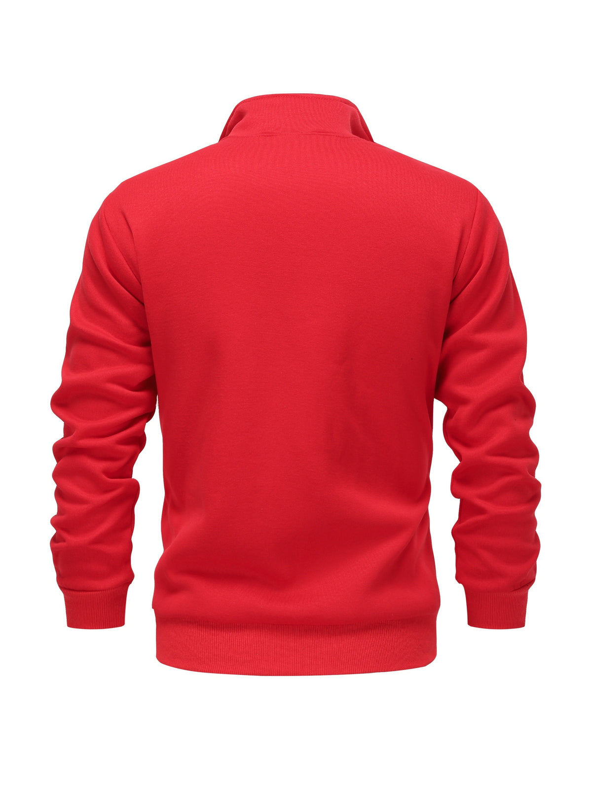 SOLID HIGH NECK HOODIE FOR MEN