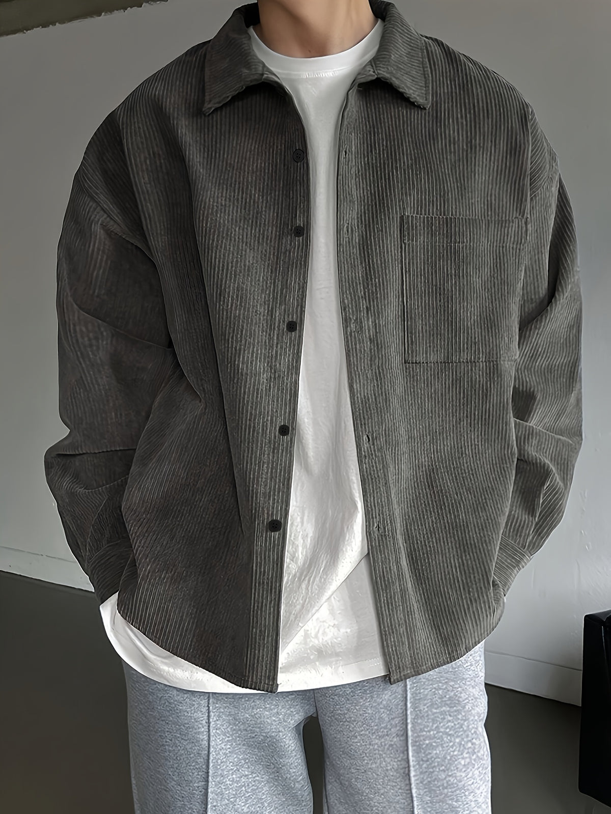 LOOSE LAPEL SHIRT FOR MEN