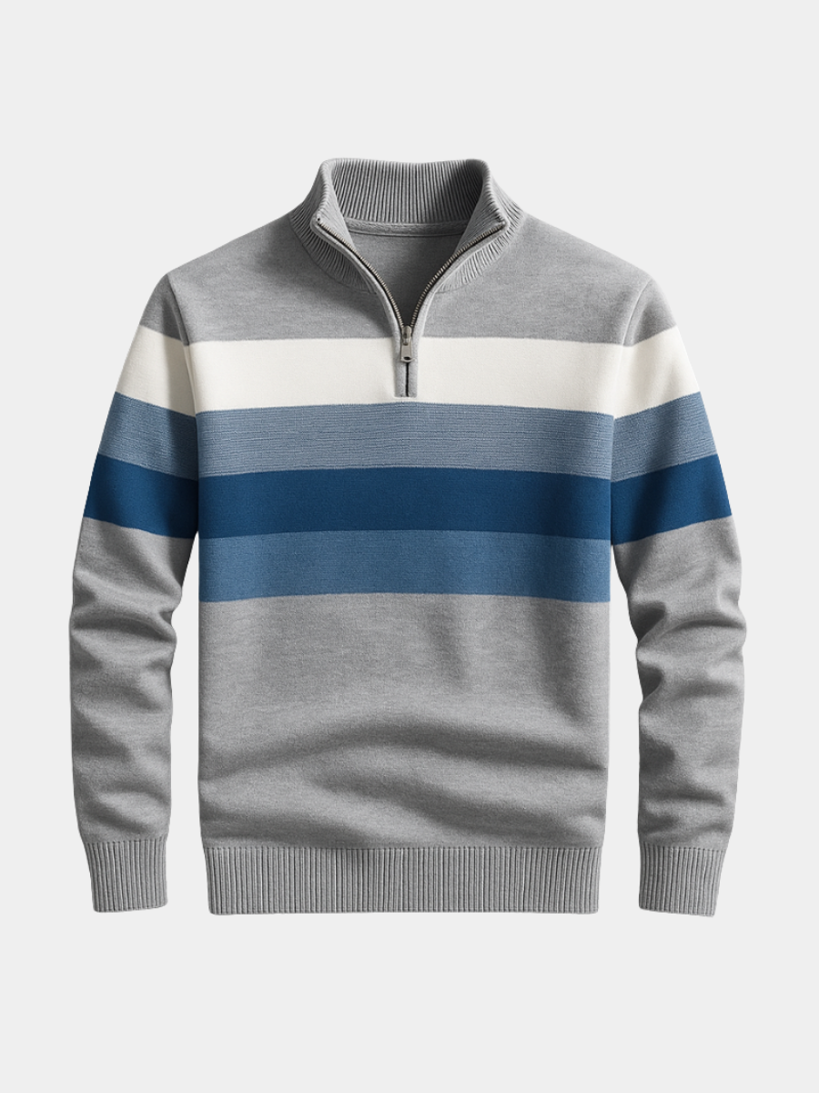 HARRISON OF CALIFORNIA | PULLOVER WITH ZIP FOR MEN