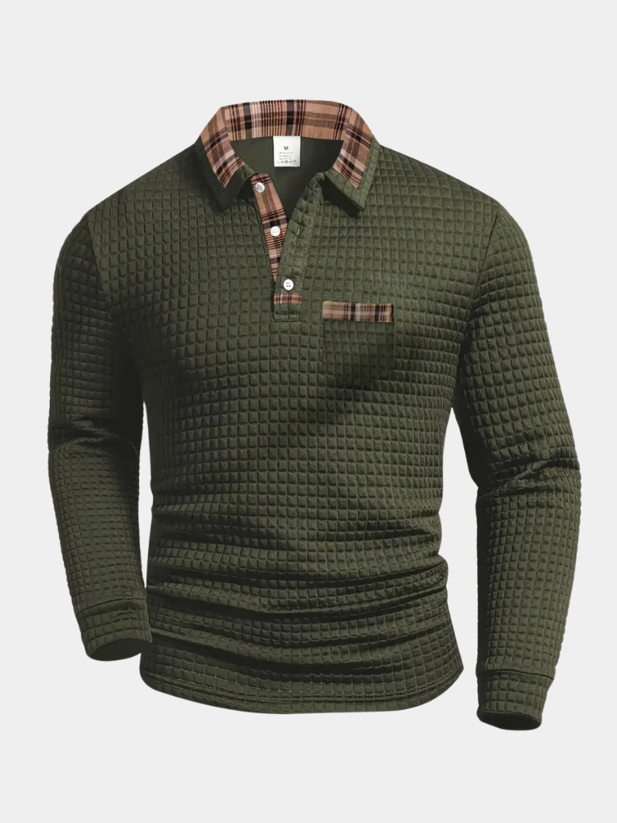TEXTURED POLO FOR MEN