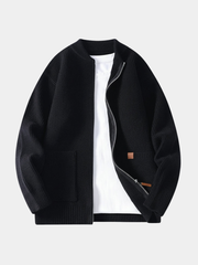 RIBBED KNIT JACKET FOR MEN