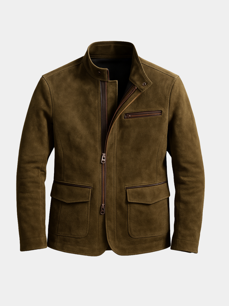 SUEDE FIELD JACKET FOR MEN