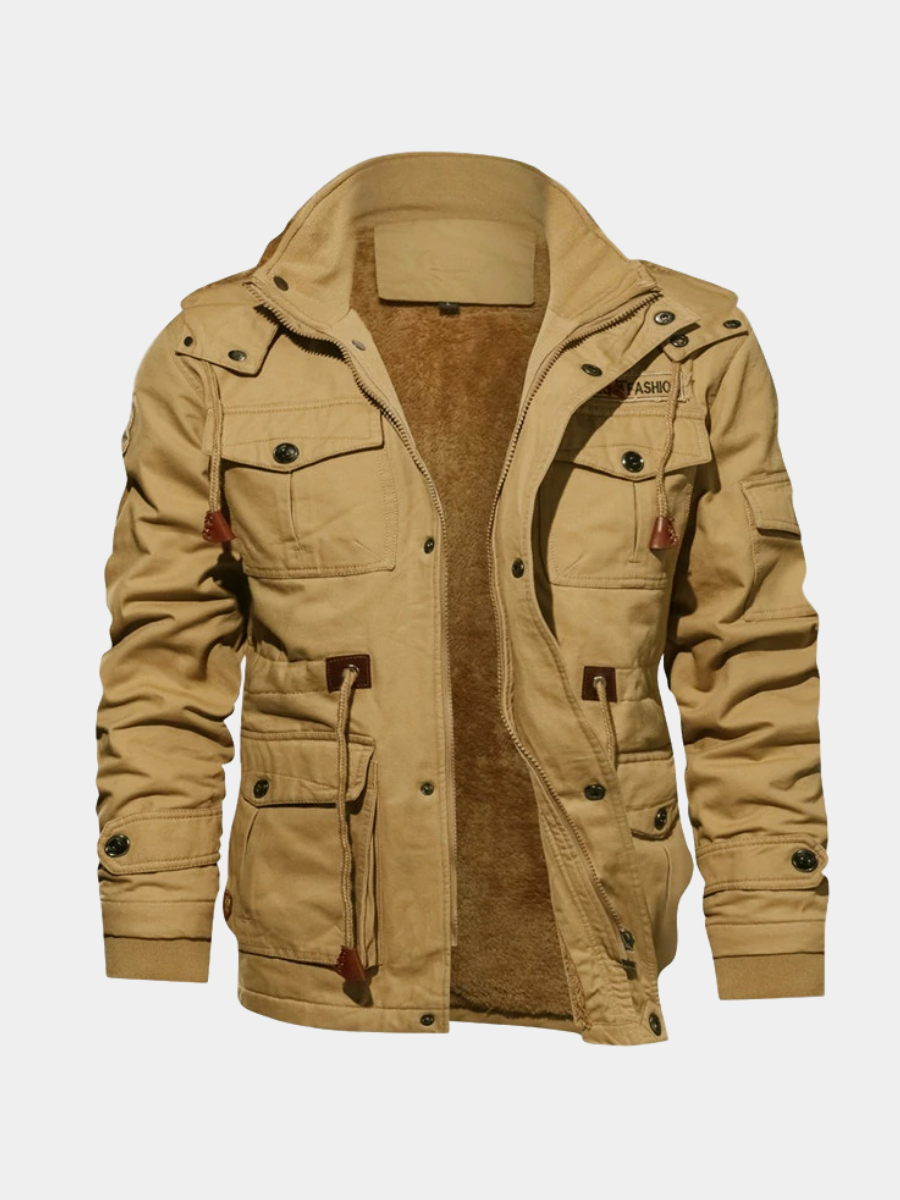 WINTER JACKET WITH SHERPA LINING FOR MEN
