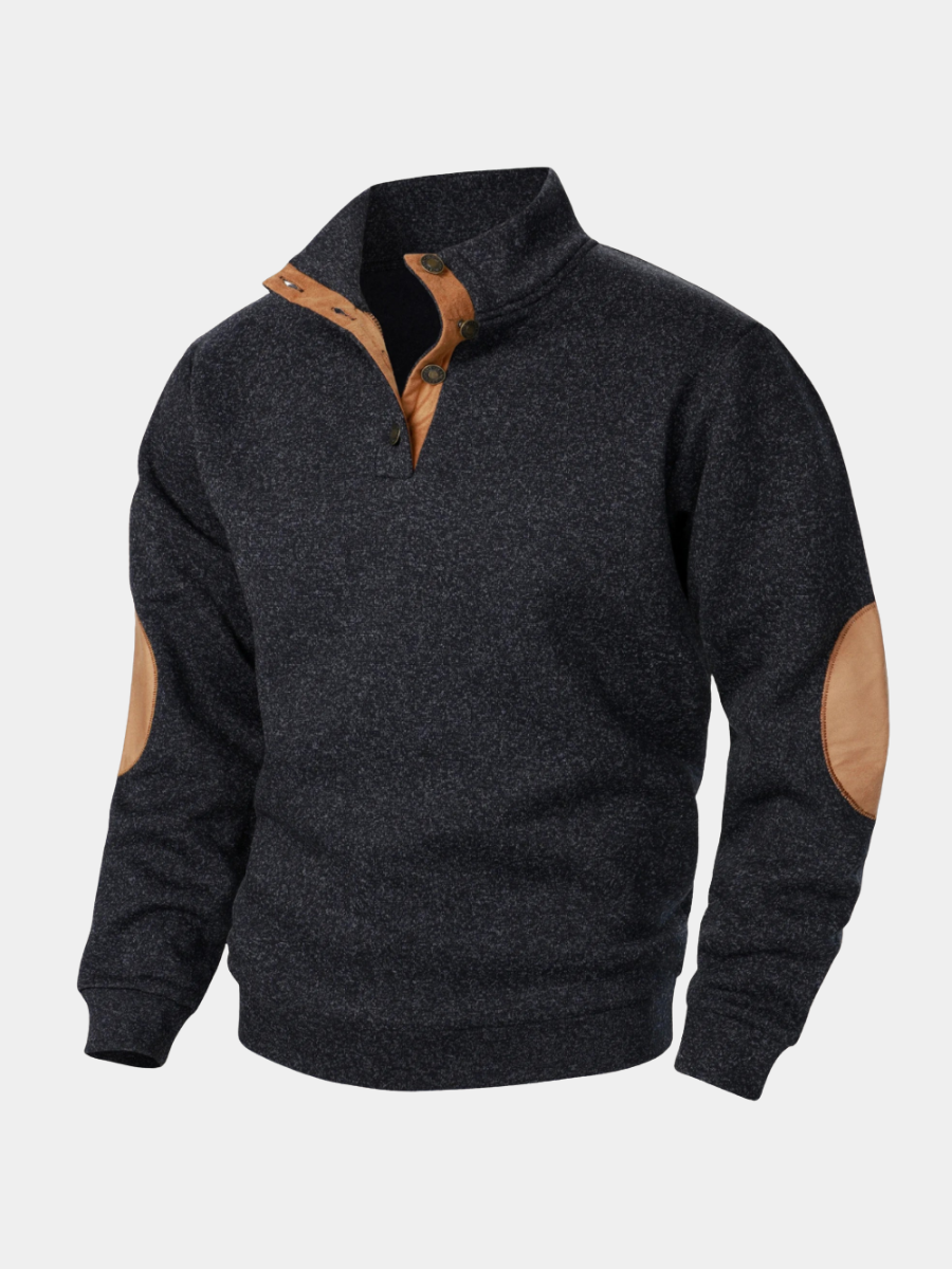BUTTON-IN KNIT SWEATER FOR MEN