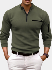 HARRISON OF CALIFORNIA | ZIP COLLAR SHIRT FOR MEN