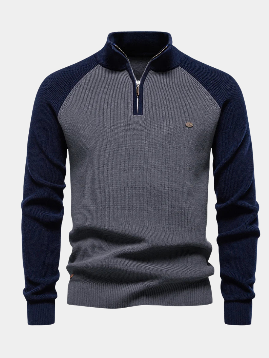 QUARTER ZIP SWEATER FOR MEN